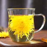 9 grams per flowerA cup of Mount Huangshan chrysanthemum tea