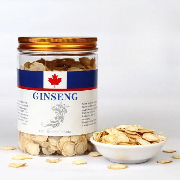 Grade A+ Hand Selected American Ginseng Root Slice Ginseng Slice w/Gift Box