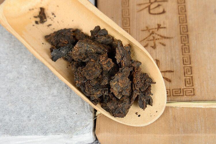Puerh Tea Old Tea Head Golden Bud Brick Tea 250g Cooked Brick 10 Years Main image