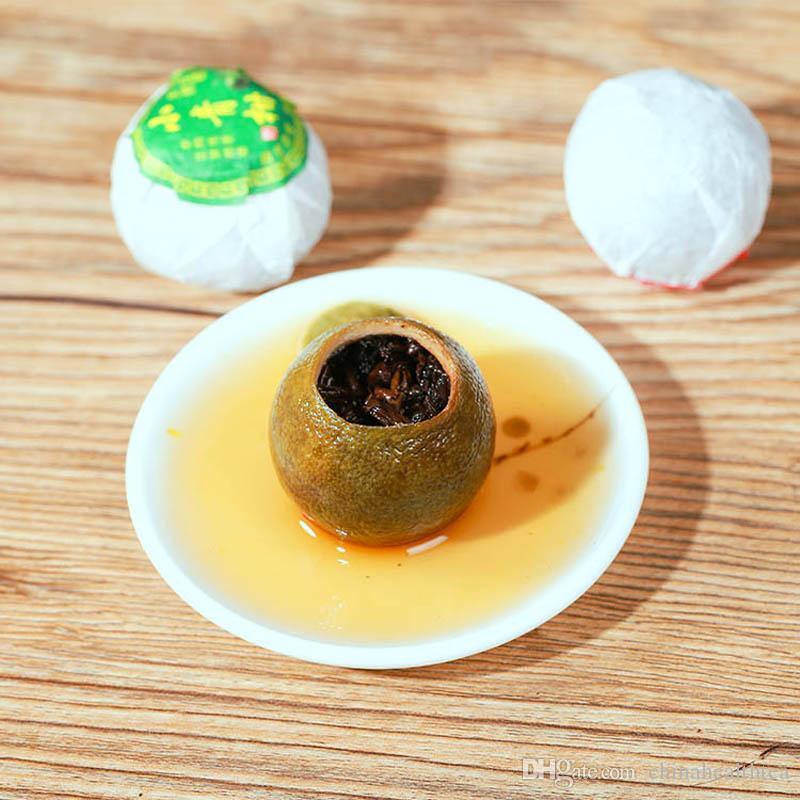Dried Tangerine Cooked Puer peel ripe puer natural plant tea Xiao Qinggan 250g