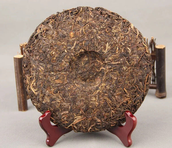 Aged Raw Puerh Tea Cake Gu Hua Cha Unfermented Puer Yunnan Qi Zi Bing Cha 357g