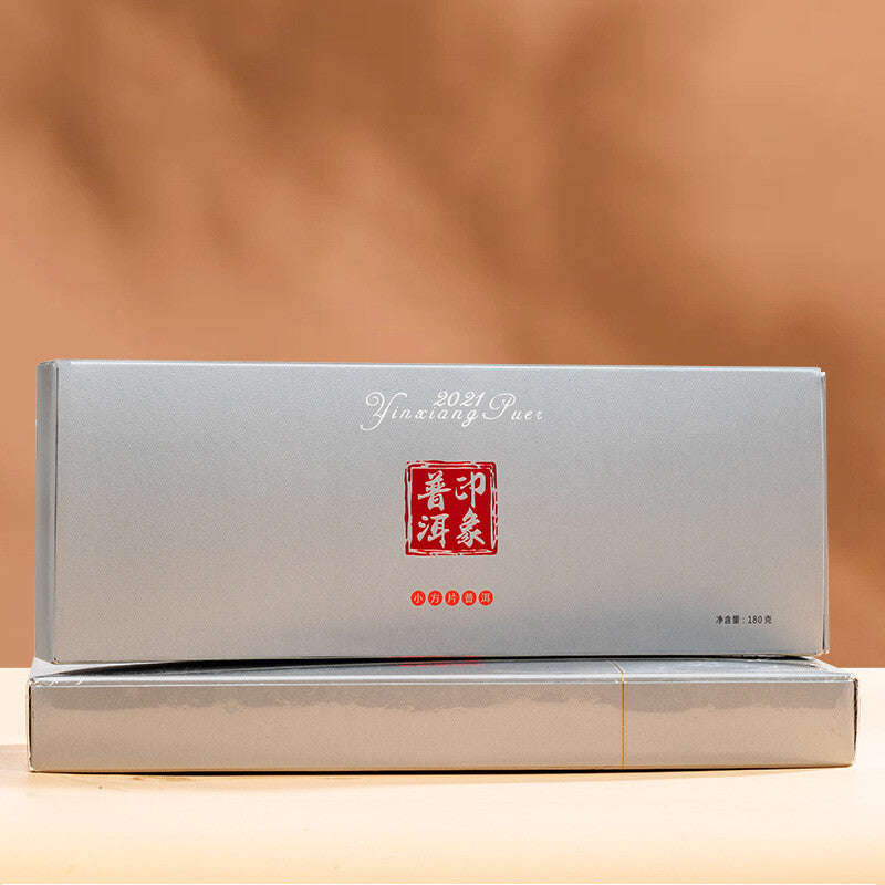 Puerh Raw Tea Smoking Stick Packed Small Square Tea Menghai Ancient Trees 180g