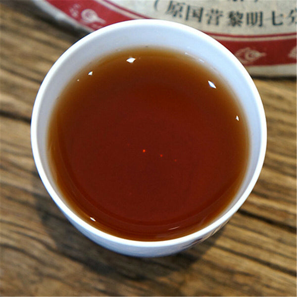 Premium Pu erh Tea Ripe Cake Yunnan Puer Black Tea Jingmaishan Old Tree Tea 357g