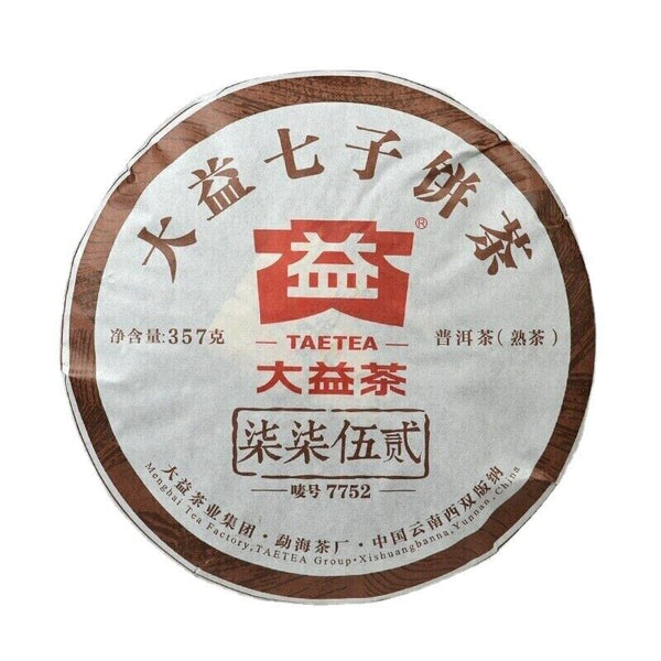357g Yunnan Menghai Dayi 7752 1601 Shu Pu Er Pu'er Tea Ripe Puer Tea Cake