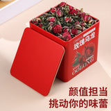 Floral Fruit Tea for Women’s Wellness  Tin Can Rose Oolong Tea with Rose Petals