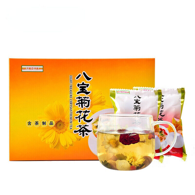 Tianfumingcha Heanlty Herbal Tea Chrysanthemum  天福茗茶八宝菊花茶 枸杞银耳桂圆红枣茶 花草茶组合茶饮200g Secondary image
