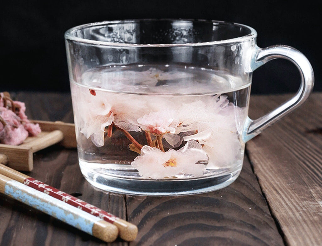 Japanese Salted Cherry Blossom Tea Pink Sakura Cha Traditional Preserved Floral