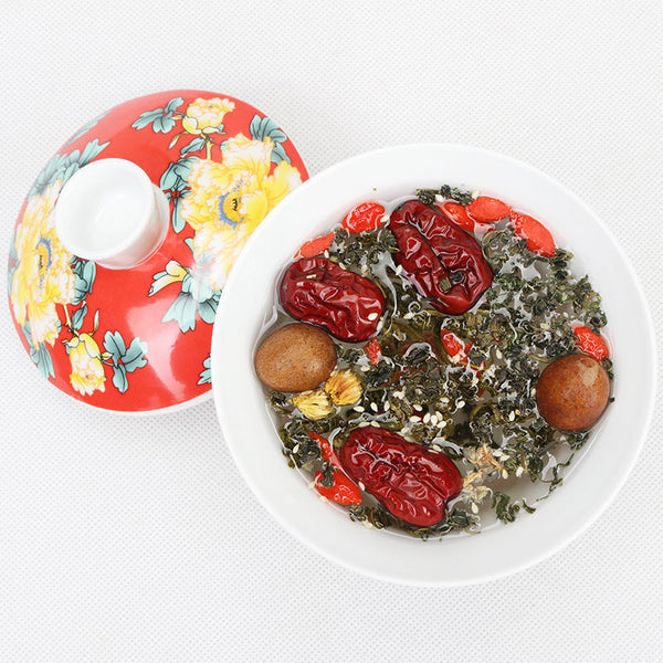 GaiBowl Tea Eight Treasures Tea Chrysanthemum Wolfberry RedDate Guiyuan Tea 800g
