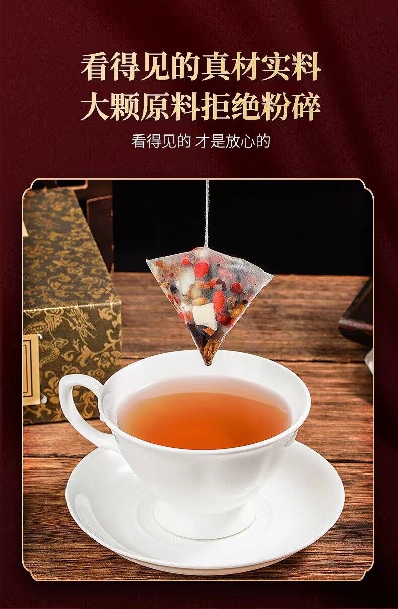 Sour jujube kernels Poria cocos lilies mulberries goji berries yams herbal tea