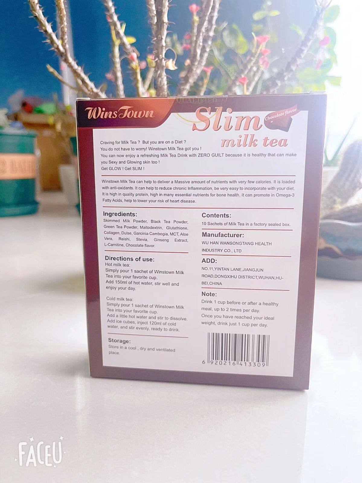 Slimming Milk Tea Chocolate Flavor Supplements Weight Loss Protein Powder 100g