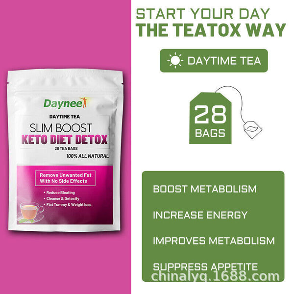 Slim Tea Slim Boost Keto Diet Detox Daytime Tea and Evening Tea