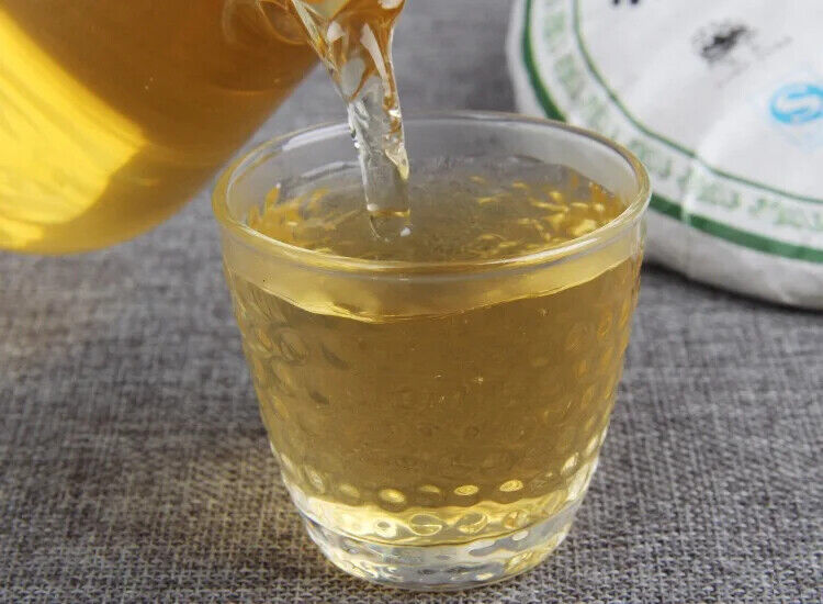 357g Early Spring Raw Puer Tea Qi Zi Bing Cha Unfermented Puer Tea Cake