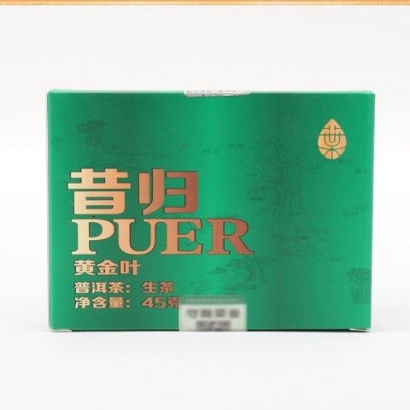 Yunnan Puerh Tea Xigui Gold Leaf Raw Tea Brick 45g Secondary image