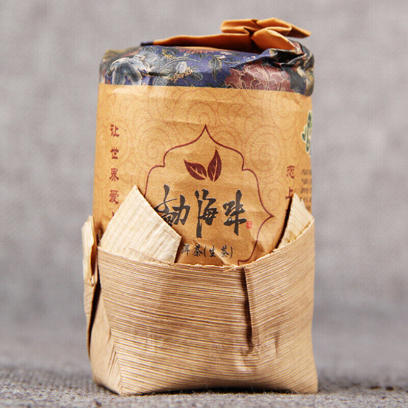 200g Cha Tea Top Bamboo Shell Packaging Pu'er Tea Organic Alpine Tree Tea 勐海味生茶