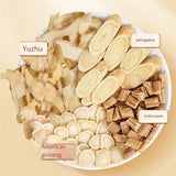 Codonopsis Astragalus Yuzhu American Ginseng Health Tea 7g*10 Yuanqi Sibao Tea
