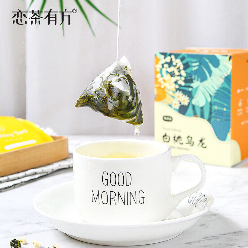 30g Box packed triangular tea bag white peach oolong tea flower fruit tea bag