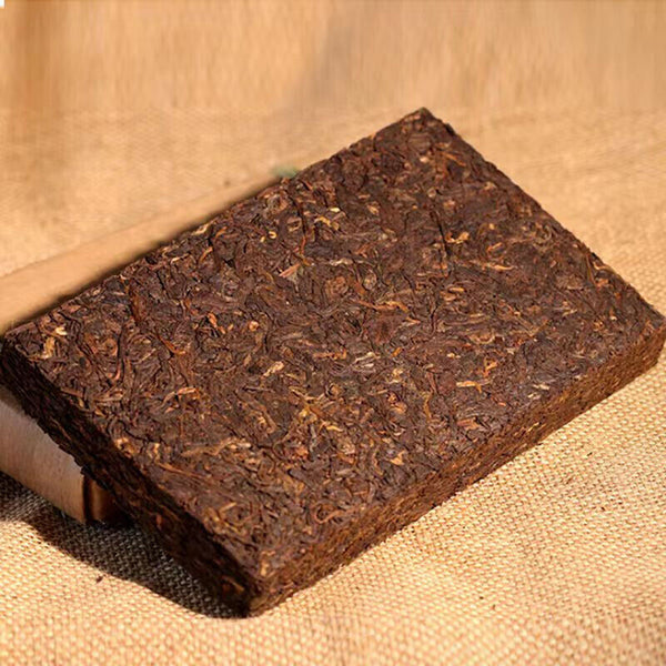 Brick Black Tea 250g Yunnan Puerh Ripe Tea Bulang Mountain Old Cooked Pu-erh Tea