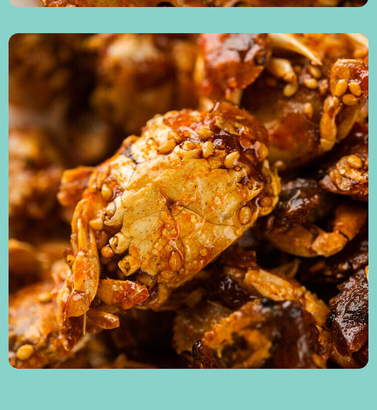 Spicy Crispy Crab - Ready-to-Eat Seafood Snack, 50g Bag, Popular Snack