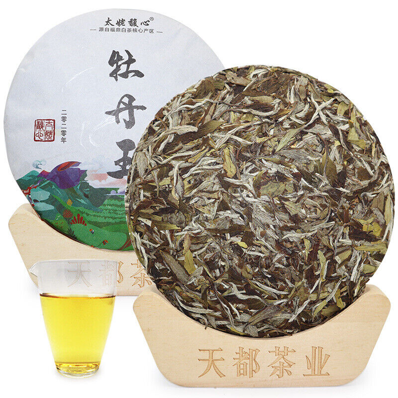 300g Fuding white tea white peony tea cake Panxi Ming Qian spring tea Main image