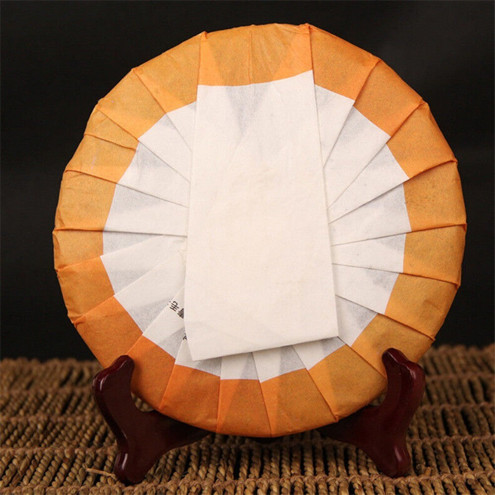 Yunnan Ripe Puer Tea Cake 357g Aged Qizi Old Tree Premium Shu Loose Leaf