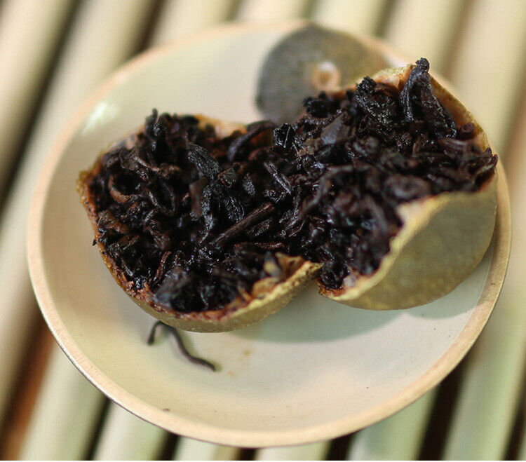 500g Pu'er Ripe Tea Xinhui Chenpi Xiaoqinggan Traditional Method of Production
