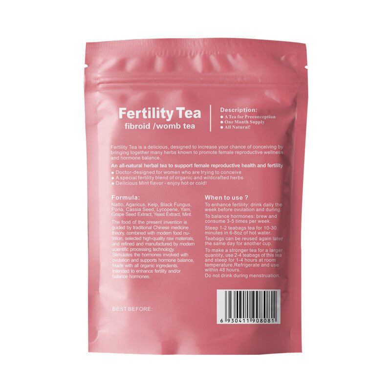 Detox Fibroid Support 30 Bags 3g Fertility Tea for Men and Women Womb