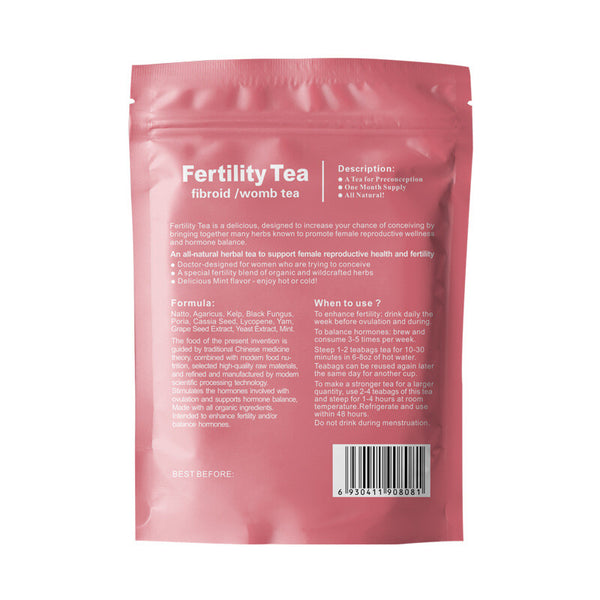 Detox Fibroid Support 30 Bags 3g Fertility Tea for Men and Women Womb