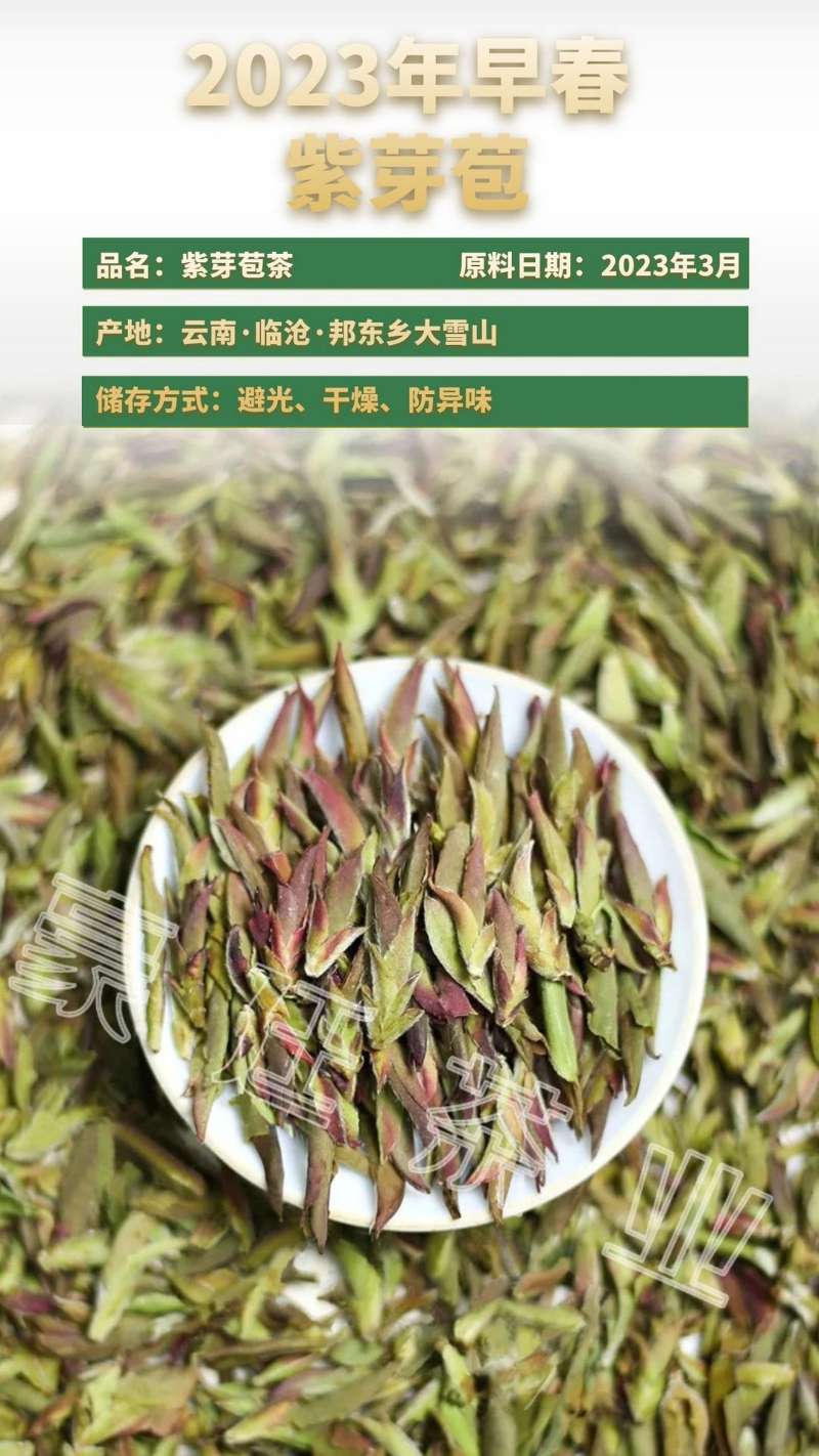 Thé Pu'er bourgeon violet début du printemps nouveau thé thé au nectar Mingqian