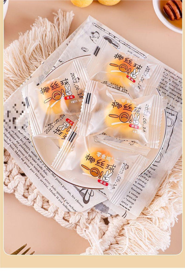 Coconut Ball Pastry Original Flavor Individually Wrapped Snack for Kids