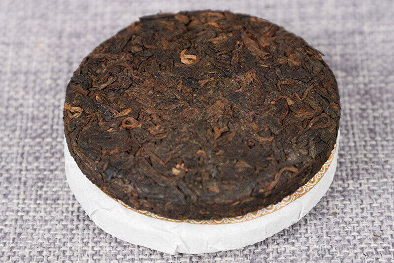 50g Yiwu Ripe Cake Yunnan Tea Yiwu Tea District Pu'er Tea Orchid Fragrance