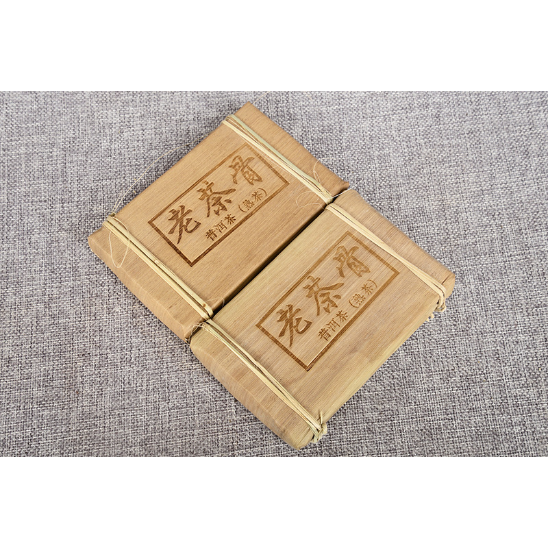 250g Bamboo Shoot Shell Tea Yunnan Pu'er Tea Aged Old Tea Bone Organic Black Tea