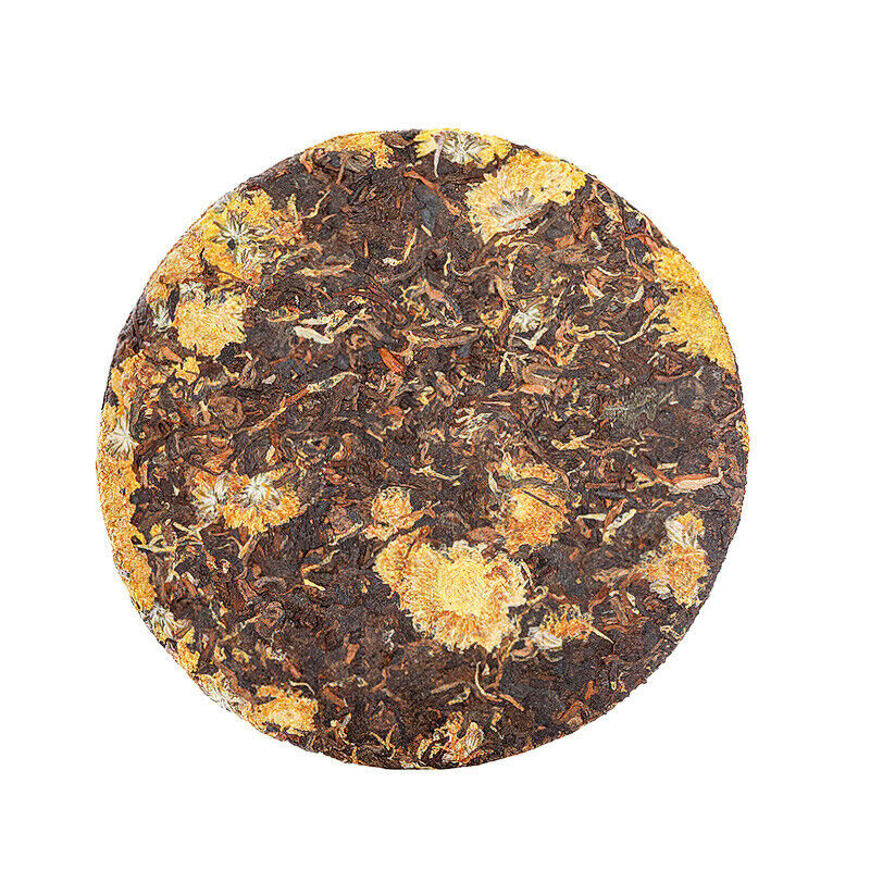 Puerh Tea Cake Cooked Puerh Chrysanthemum Puerh 357g Tea Puerh Tea