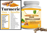 100% Natural Turmeric Curcumin  Arthritis Joint supportwith Ginger Black Pepper