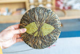 400g Yunnan Ancient Pu'er Seven Seed Cake Tea DaXueshan Handle Tea Pu'er Raw Tea