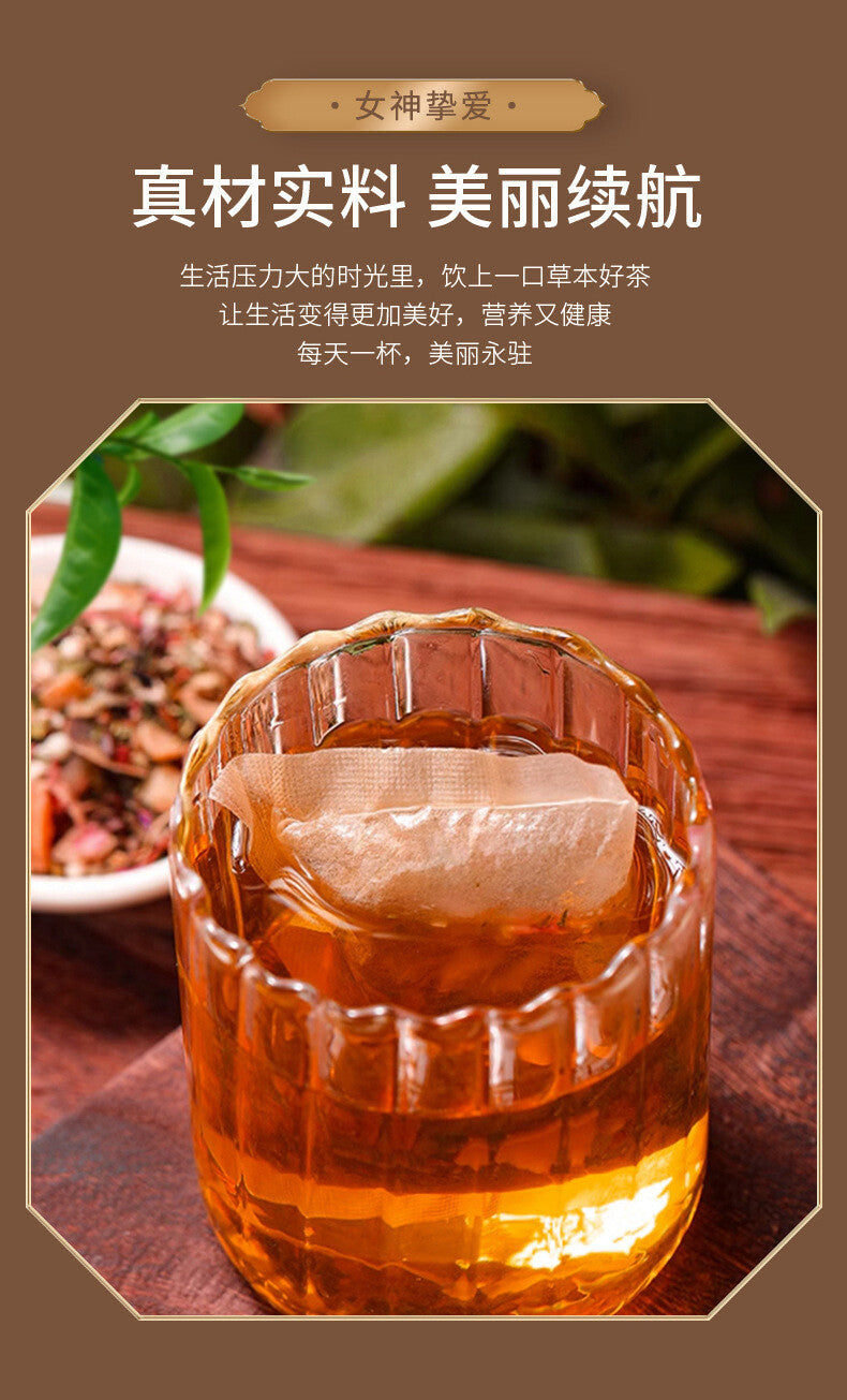 American Ginseng Lingzhi Astragalus Tea for Women’s Vitality Herbal Tea Bags