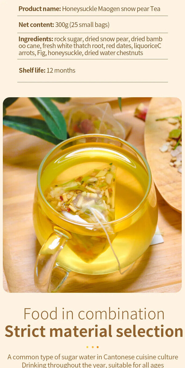 Honeysuckle Maogen Snow Pear Tea Herbal Tea 300g