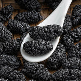 Dried Black Mulberries, Morus Nigra, Black Mulberry, Black Mulberry Dried Fruit