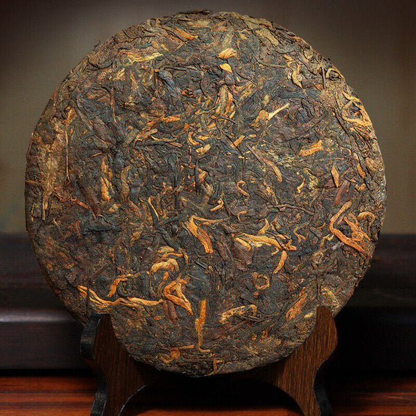 Yunnan Qizi Cake Ancient Tree Pu-erh Tea Ripe 357g Premium Loose Leaf