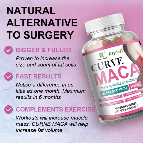 Curve Maca Gummies Butt Enhancement Gummy 3g* 60 pcs/bottle