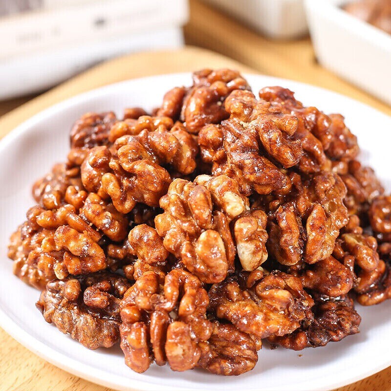 Honey Caramel Walnut Kernels Crunchy Healthy Nut Snack Natural Protein 500g Secondary image