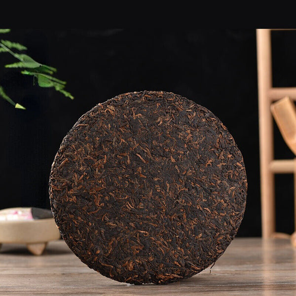 TeaPu-Erh Chinese Puerh Black Tea Ripe Tea Cake Health Care 357g Natural Big Tree