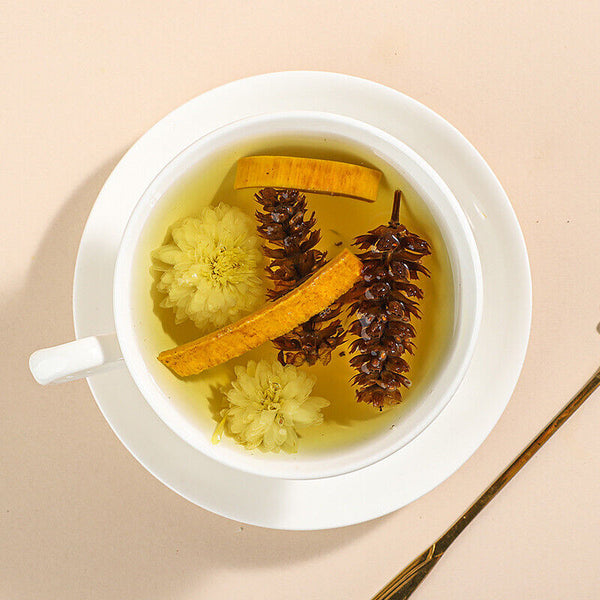 White Chrysanthemum Yellow Cypress Prunella Vulgaris Combination Herbal Tea