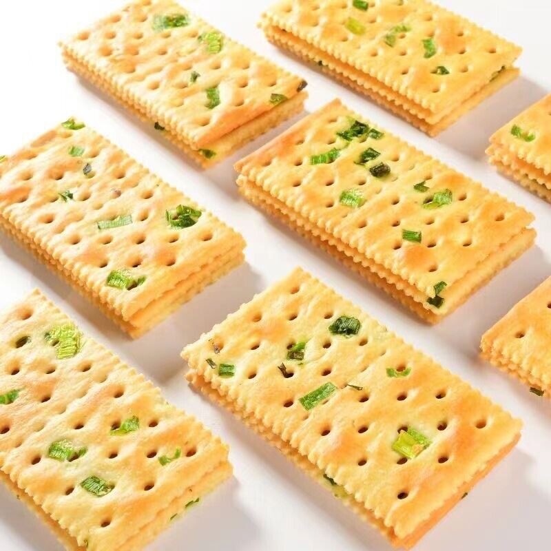 Savory Onion Soda Crackers Healthy Snack with Convenient Individual Packs