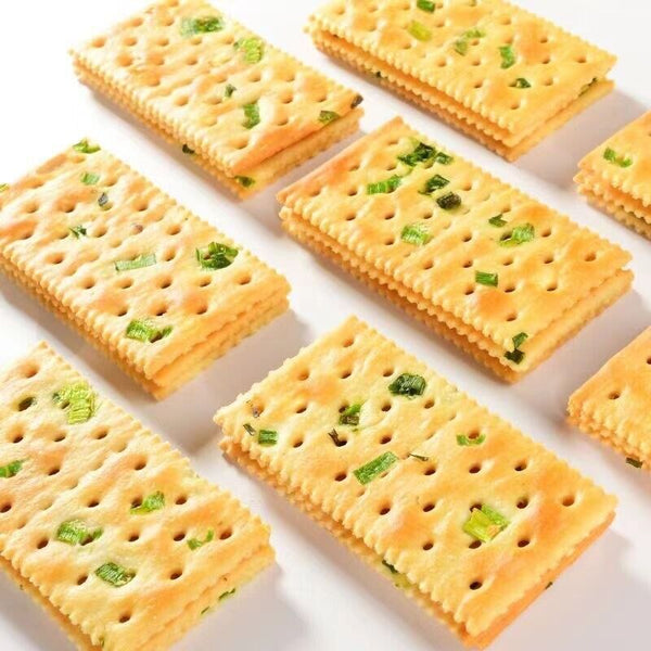 Savory Onion Soda Crackers Healthy Snack with Convenient Individual Packs