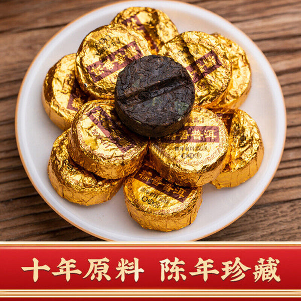 Petit Tuocha Puerh Tea Ripe Tea Glutinous Rice Fragrance Puerh Ripe Tea 500g