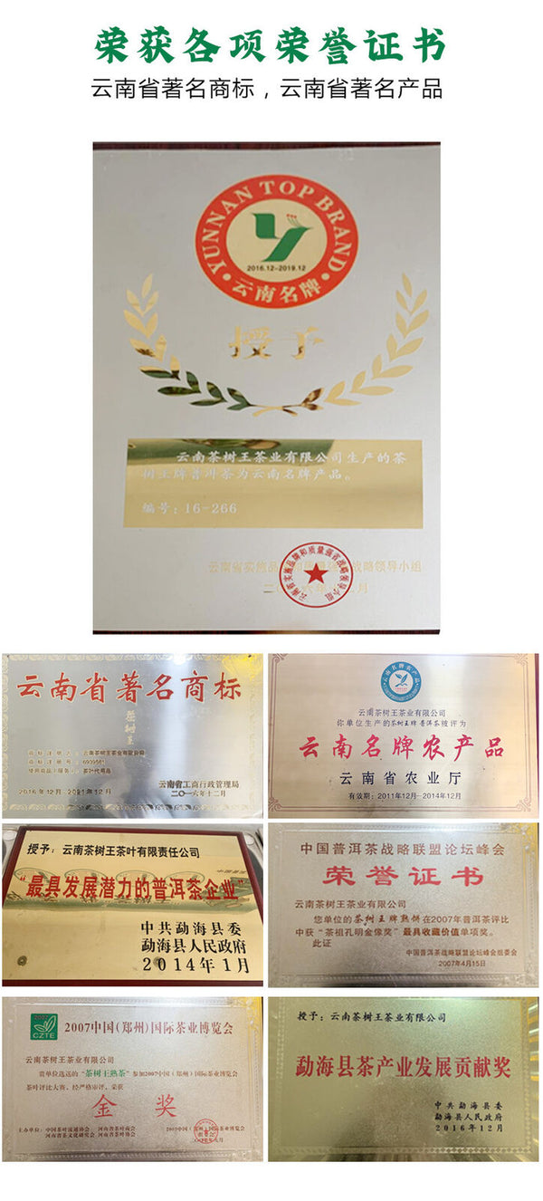 Yunnan Puerh Tea Puerh Raw Tea Brick Xigui Gold Leaf 1000g/2.2LB