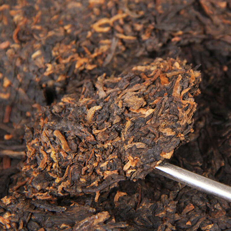 TeaPu'er Tea Cake Chinese Cooked Pu-erh Black Tea Natural 380g Menghai Big Tree