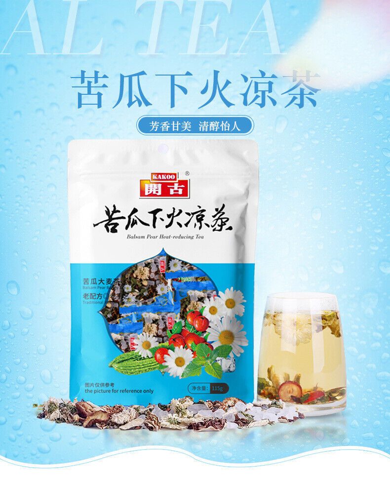 Eight Treasures Bitter Melon Fire Herbal Tea Flower Herb Health Care Bag Tea115g