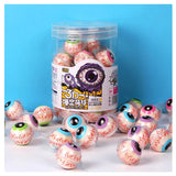 30pcs Fruit Flavored 3D Gummy Ball Candy Spherical Gum Eyeball Gummy Candy