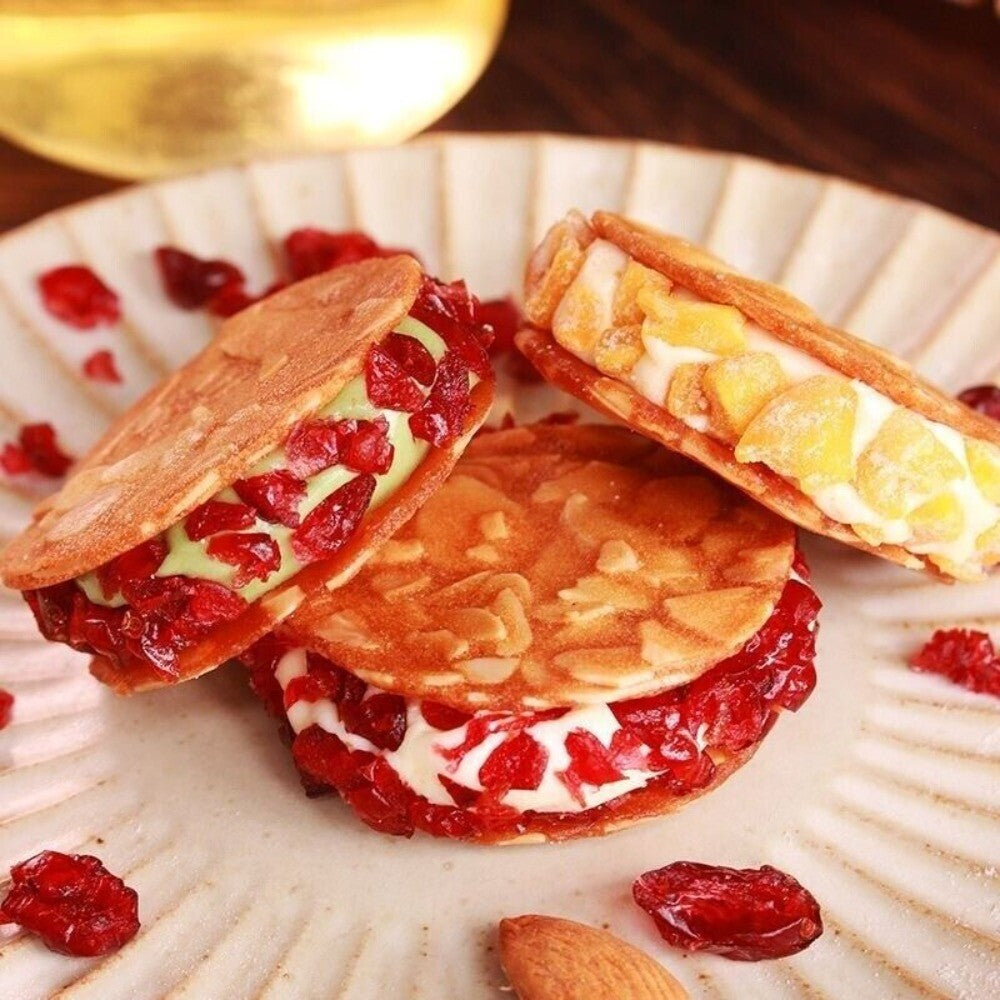 Cranberry Nougat Peach Almond Cookies Delicious Sharing Snack